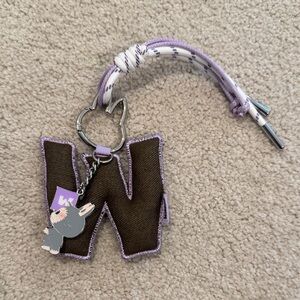 Labubu Brown and Purple W Keychain